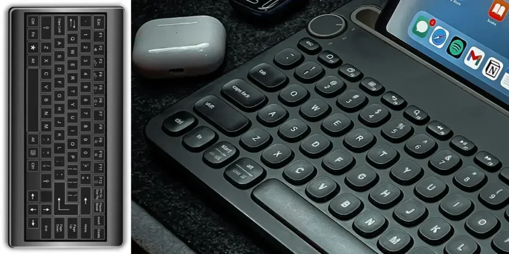 Geyes Clavier Bluetooth Pliable Rechargeable