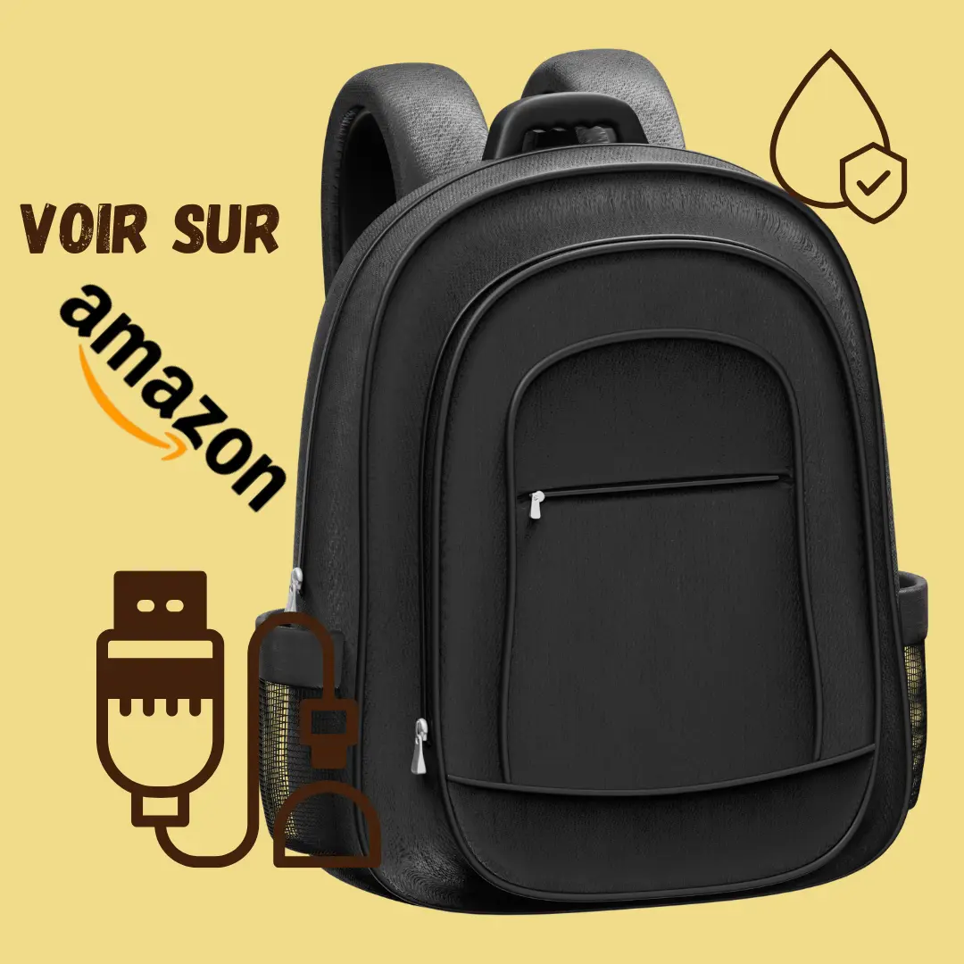 Sac à dos nomade digital avec port USB intégré