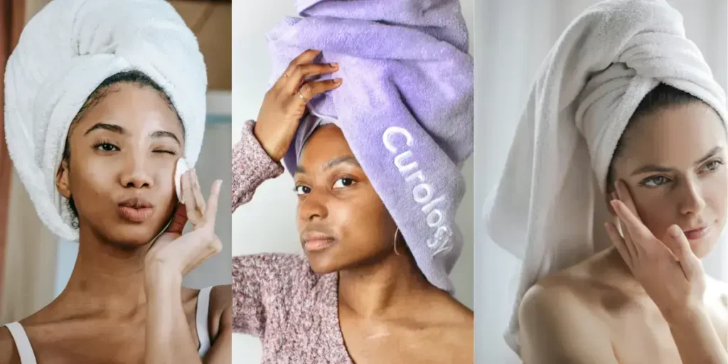 Serviette en microfibre pour séchage rapide des cheveux
