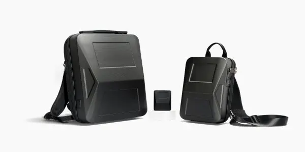 Compartiments internes sac antivol USB