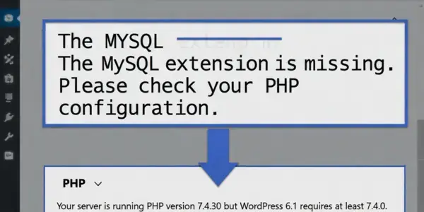 WordPress Missing MySQL PHP extension (Fix)